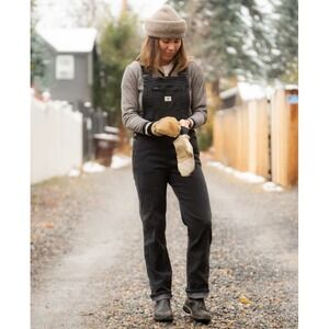 Ripton Womens Diesel Overalls Performance Denim Stretch Bib Pants Black Medium